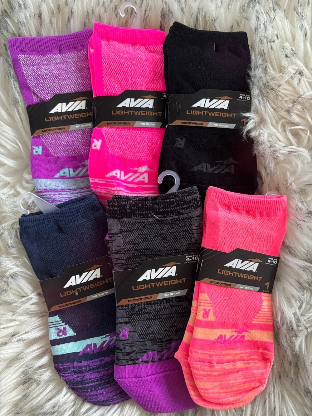 NWT 9 Avia No-Show Athletic Socks Bundle